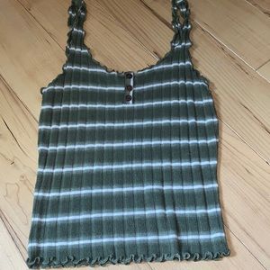 Green striped tank